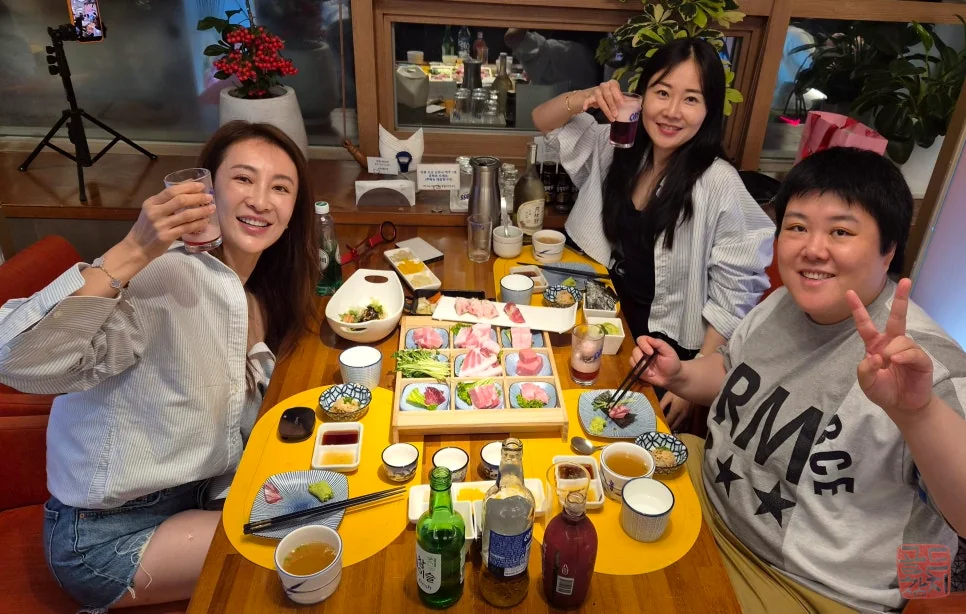 유튜버 나나의 방이동 친구 생일모임, 촬영 일주일 뒤 골드참치 재방문